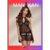 Women's lingerie from MNAIKAN , made of floral lace, open on one side without a back